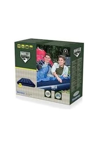 Çift Kişilik Pompa Dahil Şişme Yatak 67002 Beyaz