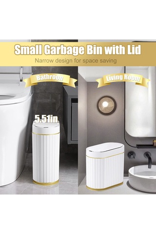 Qianfan Küçük Fotoselli Çöp Kovası, Akıllı Hareket Sensörü Çöp