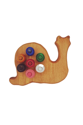 Boncuk Dizme Oyunu Ahşap Salyangoz