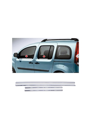 Renault Kangoo Krom Cam Çıtası 4 Kapı P.çelik 2008 Ve Üzeri