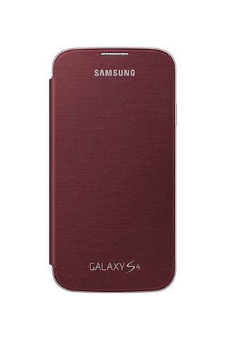 Galaxy S4 İle Uyumlu Flip Cover Kılıf Kırmızı Ef-fı950bregww
