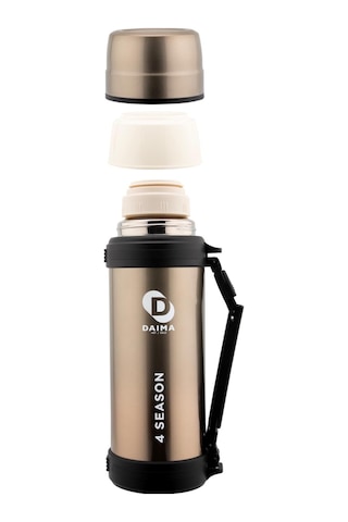 Daima 4 Season 1800 Ml 12 Saat Sıcak 24 Saat Soğuk Bronz Termos Bronz