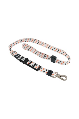 Köpekler İçin Dayanıklı Ve Güvenli, Desenli Eller Serbest Gezdirme Tasması 25mm Pati