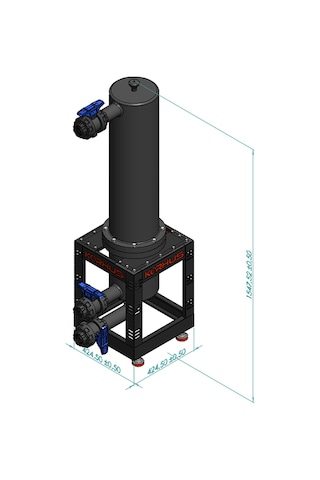 SİSTEM PATENTLİ 1 MİKRON KORHUS HAVUZ FİLTRESİ 40 m³/h