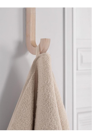 %100 Cotton Saç Havlusu Maura 50x90 Cm Bej