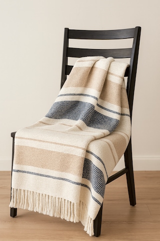 Dinarsu Cozy Life Tv Battaniyesi Lacivert - Kahve