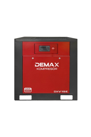 Demax 15 Hp İnventörlü Vidalı Hava Kompresörü Tek Makine