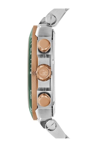 Gc Gcz14009g9mf Quartz Çelik Rose/gri Yeşil Kadran 10 Atm 44 Mm Erkek Kol Saati