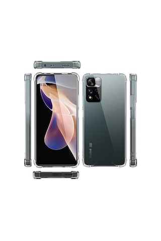 Goocamp Redmi Note 11 Pro Plus 5g Kılıf Nitro Anti Shock Silikon - Renksiz Renksiz