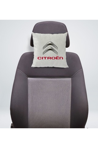Bk Gift Citroen Tasarımlı Kare Araç Koltuk Yastığı-1
