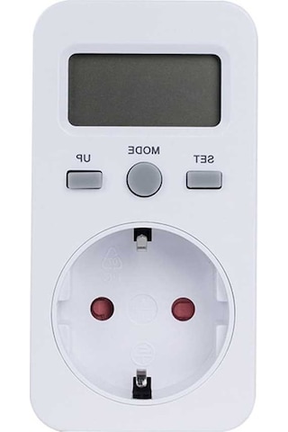 Ulzyvf Lcd Ekranlı Elektrik Kullanım Ölçer, Watt Kwh Maliyet Analizörü, 230v Eu Fişli