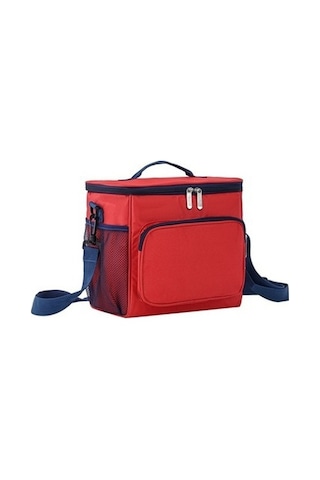 Büyükkapasiteli Taştan Olabilir Termalçanta Bentle Öğeğiçantası Açık Piknik Çantası-kırmızı Kırmızı