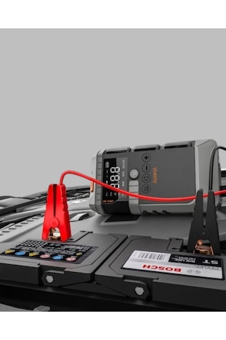 Şarjlı 12000 Mah Araç Akü Takviye Ve Hava Kompresörü 4 Ü 1 Arada Cn