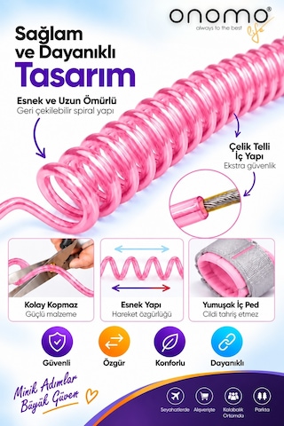 Life Çocuk Bebek Kaybolma Önleyici Yürüyüş Emniyet Kemeri Anne Bileklik Kelepçesi Güvenlik Bilekliği