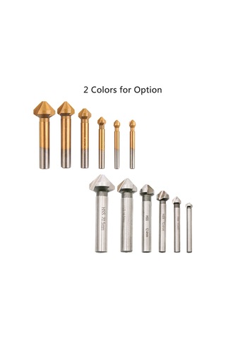 Moveevo 6'lı Gümüş Kaplama Karbon Çelik Oyma Ucu Seti - 90 Derece Üç Kenarli Yuvarlama, Delme Ve Kesme Aleti