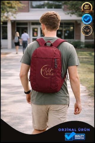 Overpet Günlük & Outdoor Sırt Çantası 10 L Hafif, Konforlu Ve Çok Amaçlı Kullanım Bordo