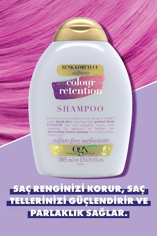OGX Colour Retention Renk Koruyucu Sülfatsız Şampuan 385 ml