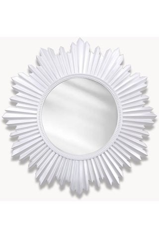 Armanda Yuvarlak Ayna İnci Ceviz