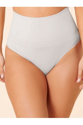 Mistirik Montela Model Büyük Beden Sıkılaştırıcı Ve Push Up String Külot Beyaz Renk Beyaz