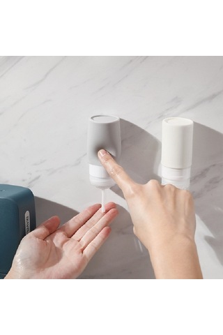 Sones İş Seyahatleri İçin Taşınabilir Diş Fırçası Kapları Kapaklı Yaratıcı Ağız Suyu Kapları, Stil: Alt Şişeli Gri Beyaz