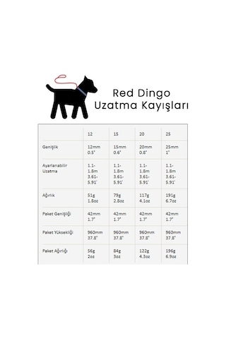Red Dingo Reflektörlü Kemik Desenli Pembe Uzatma 20 MM Pembe