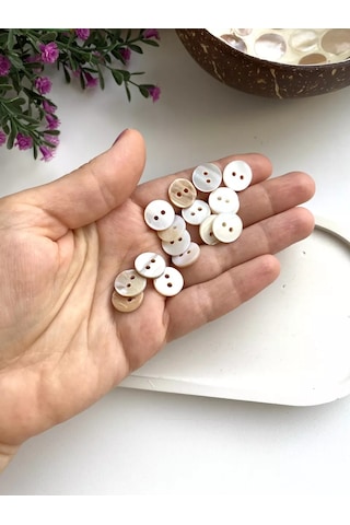 Siberiana 13 Mm Sedefli Deniz Kabuğu Düğmeleri 241868731