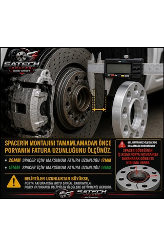 5x100 57.1 Skoda Roomster 15mm Spacer Set 2 Adet