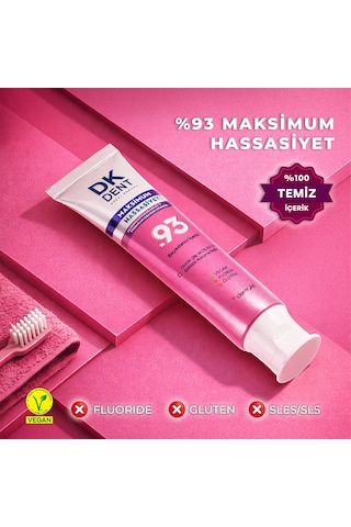 Dkdent %93 Maximum Hassasiyet Diş Macunu 75 Ml X 2 Adet Beyazlatma