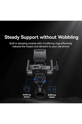 Tysm Joyjadehub Baseus Bisiklet Telefon Tutucu Kılıf, 1pc, Uygun Her Markaya, Yerçekimi Genileme Özelliği 1pc