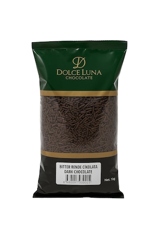 Dolceluna Bitter Rende Çikolata 1 Kg - Pastacılık Ve Tatlı Süslemeleri İçin