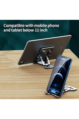 Novahub 5 Kad. Alüminyum Telefon & Tablet Desteği - Taşınabilir, İnce, 13.1x7x0.3cm