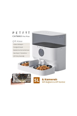 Groove Q-clean Wi-fi Akıllı Otomatik Kedi Tuvaleti Turuncu + Petfit Catmax Pro Plus 5l Wi-fi Kameralı Akıllı Otomatik Mama Kabı Besleme Ünitesi Bundle