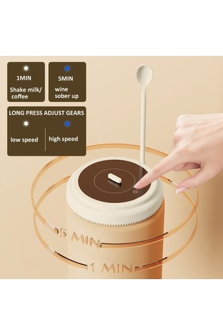 Flybuy 10.000rpm Manyetik Kaldırma Kahve Karıştırıcı, Süt Çalkalayıcı, Kırmızı Şarap Dejanter, Single Stirrer Mavi Mavi