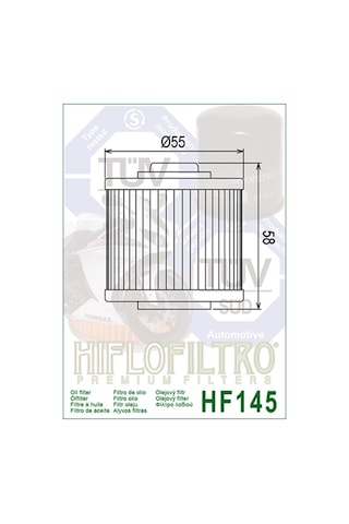 Hıflo Yağ Filtresi Hf145 Yamaha Xv250 Xv535 Vırago Xvs650 Xvs250 (388406756)