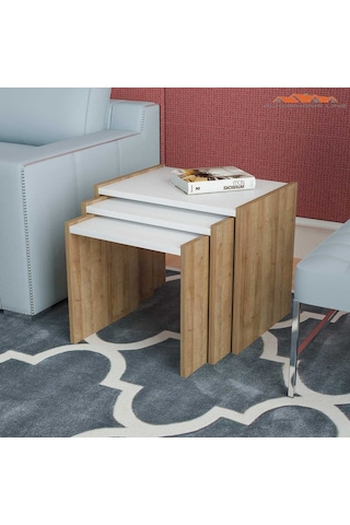 Saye 3 Lü Zigon Sehpa Takımı (411969506)