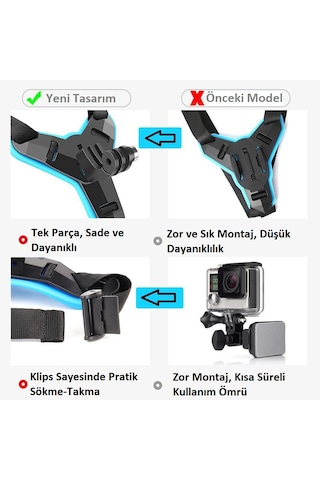 Aksiyon Kamerası ve Telefonlar ile Uyumlu Kask Bağlantı Aparatı-Kumandalı Full Set