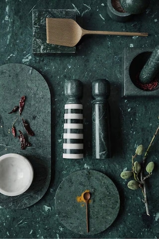 Crate&barrel Crate & Barrel Daniel Humm Geneve Yeşil Mermer Havan Ve Tokmak Mutfak Ekipmanları