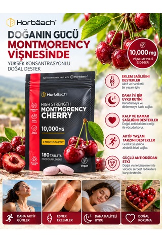 Horbäach Montmorency Cherry 10.000 Mg 180 Vegan Tablet