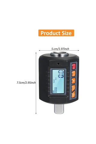Tongxida Enc-340 Dijital Tork Ölçer Anahtarı, Sesli, 4 Ünite, 1/2'' Sürücü, 3/8''&1/4'' Adaptörler İçerir