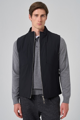 Morven Erkek Siyah Polyamide Spor Gizli Cep Fermuarlı Yelek 26ks049001001 Siyah