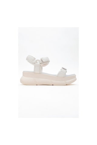 Luvishoes 4760 Beyaz Kadın Sandalet Beyaz