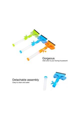 Sones Çok İşlevli Çift Taraflı Temizleme Kazıyıcı Ev Aleti Sprey Su Fırçası Cam Kazıma Aleti Temizleyici Turuncu