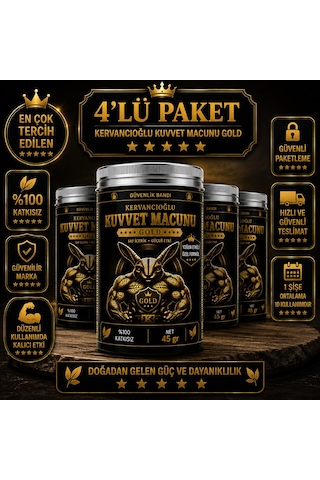 Bitkisel Kuvvet Atom Güç Ve Enerji Macunu & Performans Desteği 45 Gr X 4 Şişe