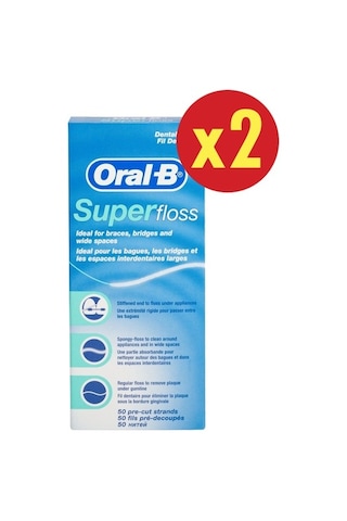 Oral-B Super Floss Diş İpi 50'li x 2 Paket