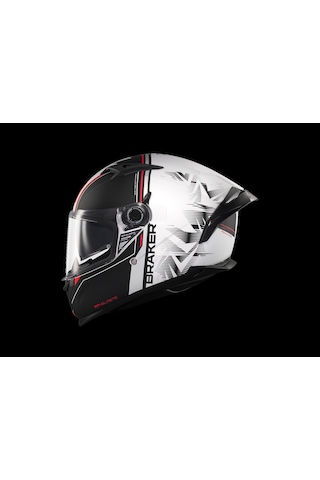 Mt Helmets Braker Sv Charm A1 Mat Beyaz - Siyah