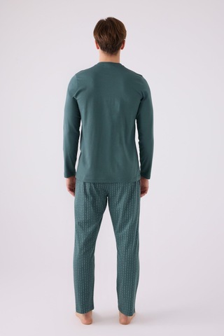 Arnetta 3130 Erkek Düğmeli Uzun Kol Pijama Takım 001