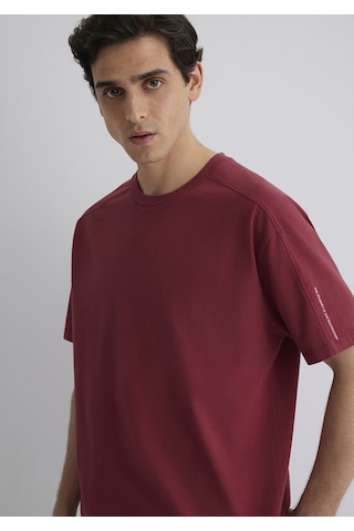 Mavi - Baskılı Bordo Tişört 0612629-70423 Bordo