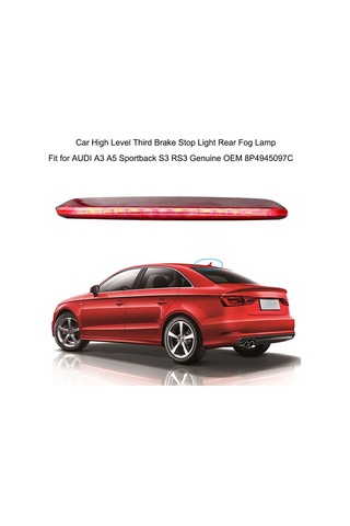 Gajeena Audi A3 2004-2013 Yüksek Parlaklıklı Ek Fren Lambası - Kolay Montaj