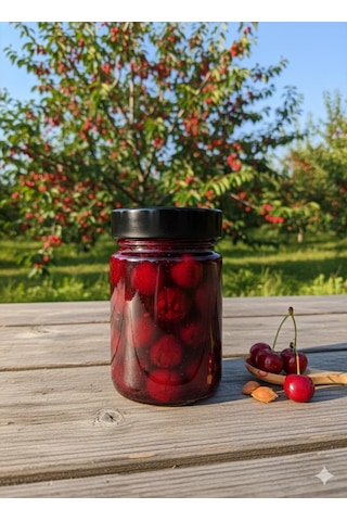 Afracam 350 Ml Kavanoz Metal Derin Kapaklı 350 Cc Şeffaf Reçel, Marmelat Cam Kavanoz Deep 6 Adet Siyah Kapak Diğer