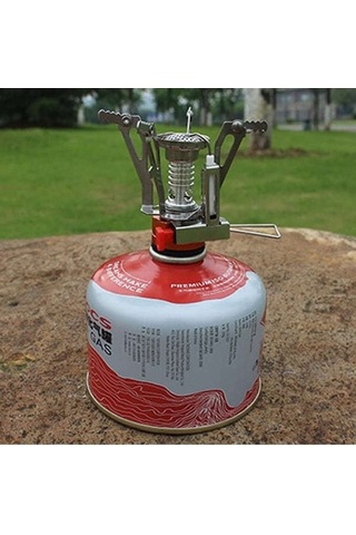 Maoyaya Kompakt Kamp Ocağı: Elektronik Ateşleme & Entegre Tencere Seti, Pratik Outdoor Pişirme Çok Renkli